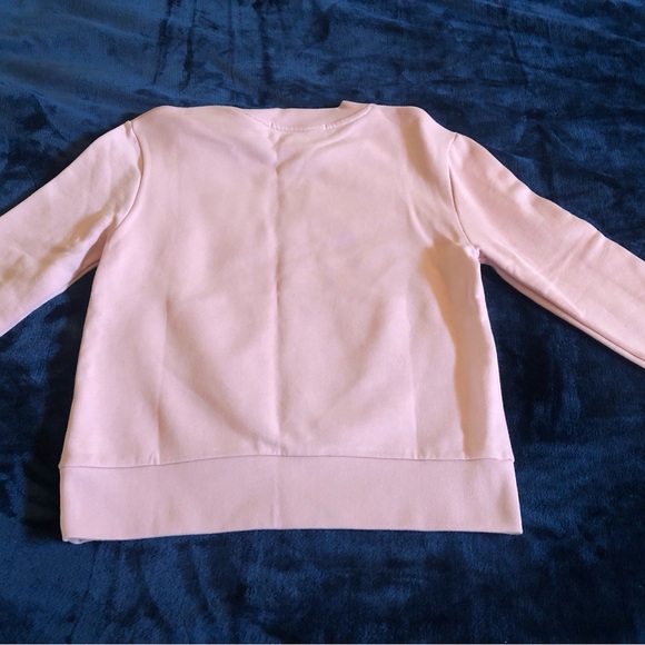Etre Cecile soft pink cotton sparkly sweatshirt XS pre owned! - Picture 6 of 6